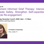 Workshop on Attachment Informed Grief Therapy: Interventions to Create Safety, Strengthen Self-capacities and Promote Re-engagement