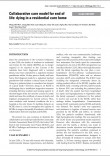 collaborative care model for eol_dying in a residential care home collaborative care model for eol_dying in a residential care home