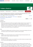 Factors facilitating positive outcomes in community-based end-of-life care Factors facilitating positive outcomes in community-based end-of-life care